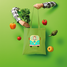 Load image into Gallery viewer, Guinea Pig - Pickle Piggy Campervan Shopper Tote Bag
