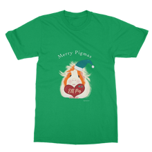 Load image into Gallery viewer, Christmas Adult Guinea Pig T-Shirt Dress - Elf Pig
