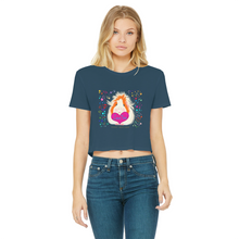Load image into Gallery viewer, Adult Cropped Guinea Pig T-Shirt - Love you Pickle Piggy
