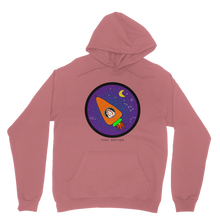 Load image into Gallery viewer, Adult Guinea Pig Hoodie - Space Rocket
