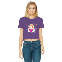 Load image into Gallery viewer, Adult Cropped Guinea Pig T-Shirt - Love you Pickle Piggy

