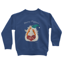 Load image into Gallery viewer, Christmas Guinea Pig Kids Sweatshirt - Elf Pig
