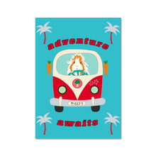 Load image into Gallery viewer, Fine Art Print - Pickle Piggy Guinea Pig Campervan
