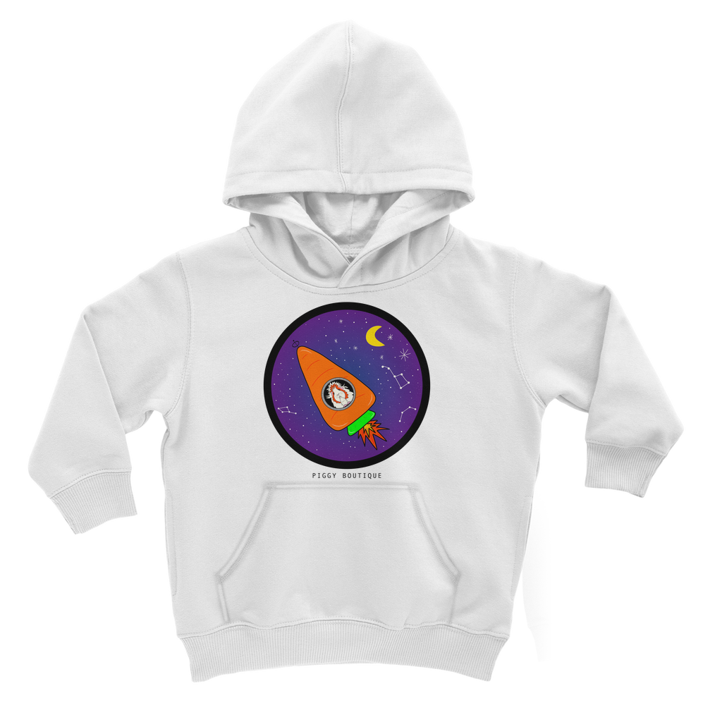 Kids Guinea Pig Hoodie - Space Rocket