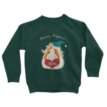 Load image into Gallery viewer, Christmas Guinea Pig Kids Sweatshirt - Elf Pig
