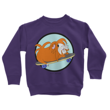 Load image into Gallery viewer, Kids Guinea Pig Sweatshirt - Skater Pig - Guinea Pig
