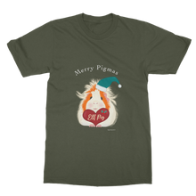 Load image into Gallery viewer, Christmas Adult Guinea Pig T-Shirt Dress - Elf Pig

