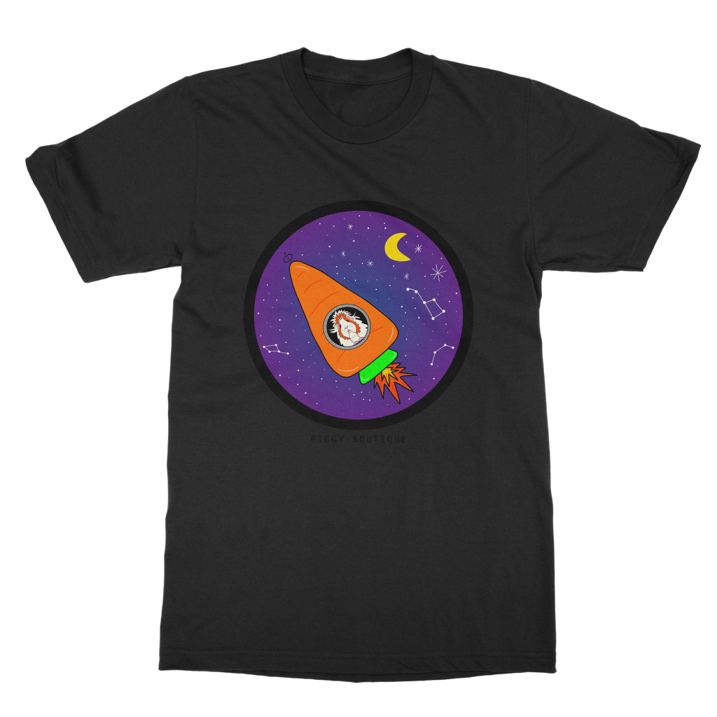 Adult Guinea Pig T-Shirt - Space Rocket