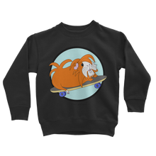 Load image into Gallery viewer, Kids Guinea Pig Sweatshirt - Skater Pig - Guinea Pig
